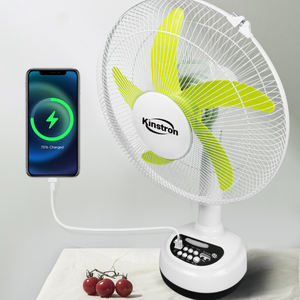 ソーラーテーブルファン16インチポータブルパワーバンクUSBファンクションメカニカル屋外プラスチック用 - Product Image 5