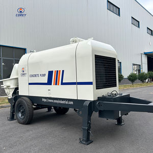 Bomba de Concreto Móvil Diésel Corey HBT60, Bomba de Concreto Hidráulica Portátil Montada en Remolque - Product Image 1