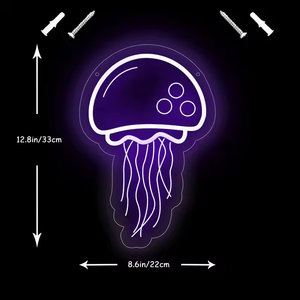 Lámpara medusas <span class=keywords><strong>LED</strong></span> luces de neón para regalos de Cumpleaños de Niños para decoración de pared <span class=keywords><strong>OK</strong></span> gesto luces <span class=keywords><strong>LED</strong></span> con luz ajustable - Product Image 5