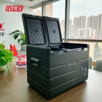 Kulkas Portabel Kompresor 64 Liter 12 Volt Tenaga Surya untuk Mobil, Aksesoris 220V, Grosir