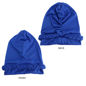 Offre Spéciale dos élastique couleur unie africain <span class=keywords><strong>bambou</strong></span> Turban chapeaux pour femmes <span class=keywords><strong>chimio</strong></span> casquette Turban Hijab femmes - Product Image 2