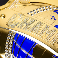 Meilleure ceinture d'or d'haltérophilie en cuir robuste pour hommes personnalisée de haute qualité design supérieur champion de lutte de boxe poids lourd
