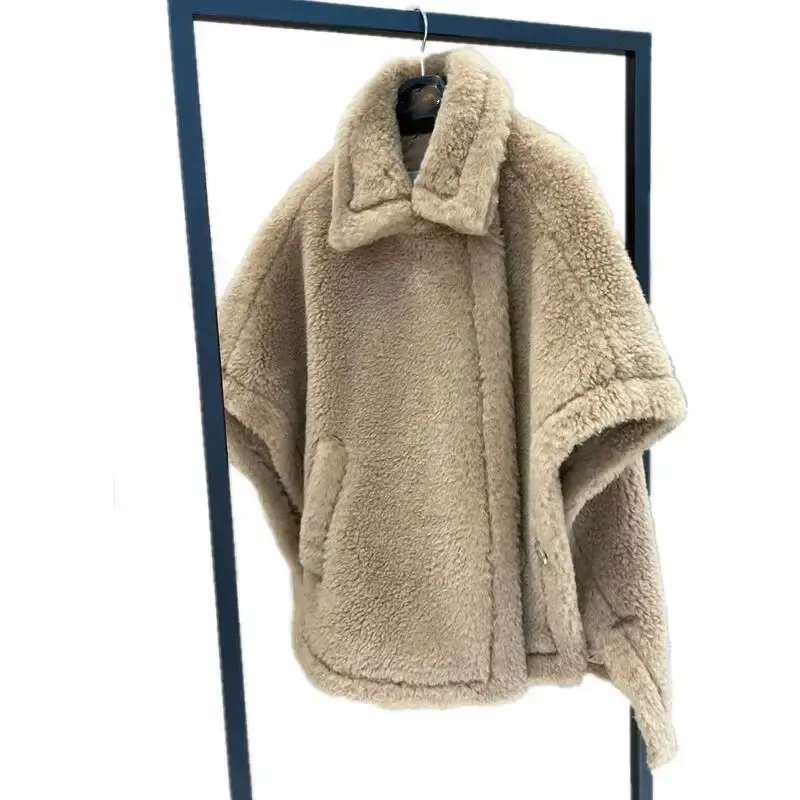 Hot Sales Warm Wool Fur Jacket For Women Fashion Teddy Coat Women Winter Girl Wool Coat