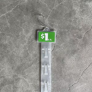 Pp Injection Hanging Display <b>Clip</b> Strip 8 <b>Hooks</b> 51cm - Product Image 1