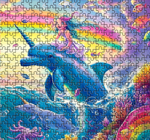 <span class=keywords><strong>Puzzle</strong></span> personalizzato colorato principessa delfino con riproduzione del colore ad alta fedeltà produttore di <span class=keywords><strong>Puzzle</strong></span> personalizzato - Product Image 5