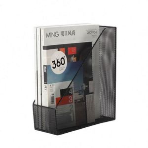 High Quality Desktop Accessories Black Metal Mesh File Magazine Holder Desktop Organizers <b>Office</b> Desktop - Product Image 5