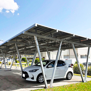 Nhà sử dụng hợp kim nhôm bảng điều khiển năng lượng mặt trời carport Kit <span class=keywords><strong>PV</strong></span> bãi đậu xe tán với hệ thống gắn xe năng lượng mặt trời - Product Image 1