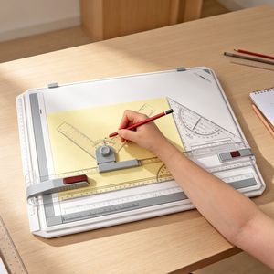 Juego de Tabla de <span class=keywords><strong>Dibujo</strong></span> FOSKA A3, Regla Multifuncional de Movimiento <span class=keywords><strong>Paralelo</strong></span>, Técnica para Arquitectura e Ingeniería, para Estudiantes - Product Image 5