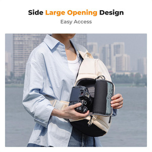 <span class=keywords><strong>Sac</strong></span> à <span class=keywords><strong>bandoulière</strong></span> en cuir pour appareil photo reflex numérique <span class=keywords><strong>avec</strong></span> fermeture éclair, idéal pour la photographie non-réfléchissante - Product Image 5