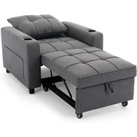 LT USA Hochwertige Herstellung Divano Schlafsessel Sofabett Sessel-Bett Couch für Wohnzimmer und Apartment
