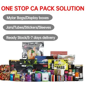 Media Fast Delivery In Stock Die Cut Printed Smell Proof Packaging Stand Up Pouches Zipper Mylar Bags