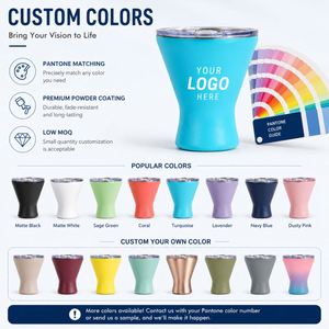 Verre à martini isotherme en acier inoxydable de 10 oz avec logo personnalisé pour piscine, plage, patio, fête - Product Image 5