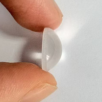 Lente Óptica Planoconvexa de Grado de Laboratorio, Diámetro 12mm, Grosor del Borde 1mm, para Experimentos de Física, Enseñanza y Pruebas