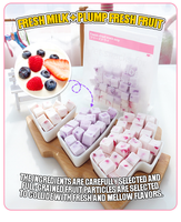 Friandises lyophilisées OEM pour animaux de compagnie : bouchées de yaourt aux fruits 100 % lait frais et vrais fruits – Récompenses saines universelles pour chats et chiens, idéales pour l'entraînement
