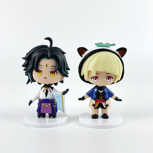 Nueva llegada 6 unids/<span class=keywords><strong>set</strong></span> Anime Q versión Genshin Impact <span class=keywords><strong>Ganyu</strong></span> Plenilune Gaze decoración muñeca Pvc figuras de acción - Product Image 4