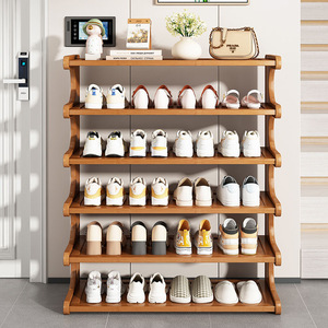 Étagère à chaussures moderne en bois multicouche pour la <span class=keywords><strong>location</strong></span> d'<span class=keywords><strong>appartement</strong></span> ou de maison Rangement simple des chaussures pour salon ou hôtel - Product Image 2