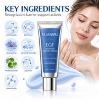 Crème Visage Réparatrice Barrière EGF Panthénol Guaiazulène Céramide Hydratation Intense Peau Crème Pro Intensive