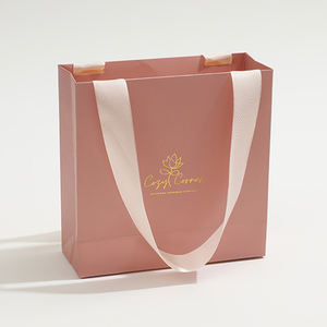 Custom Printed Rose Gold Luxury Shopping Gift Paper Bag Packaging <b>Wedding</b> Jewelry Clothing Bags with Your Own logo - Product Image 6