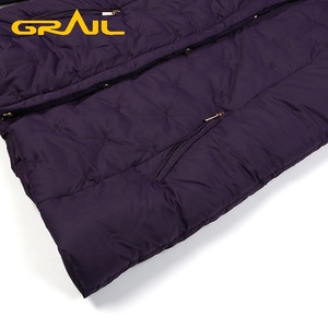 बैंगनी थर्मल शीतकालीन कोट महिलाओं के बाहर गर्म बिक्री आधुनिक डिजाइन फैशन - Product Image 6