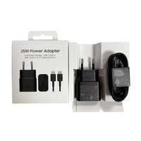 Cargador de Pared USB C de Carga Súper Rápida de Alta Calidad EP-T2510 de 25 W, Adaptador Tipo C para Samsung Galaxy S26 S25 S24 S23 S22 S21
