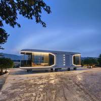Maison préfabriquée en conteneur, maison-capsule pour usage de villa, clé des attributs d'usine