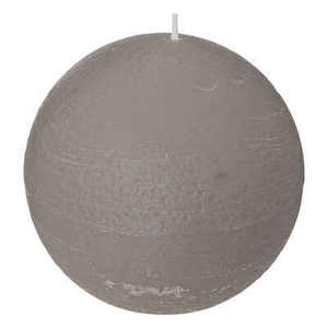 Bougie boule OLIA GRIS FONCÉ 10CM - Product Image 1
