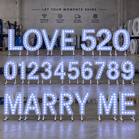 Décorations de mariage : Lettres lumineuses « Marry Me », lettres LED de 4 pieds, lettres lumineuses LED, alphabet LED, lettres LOVE