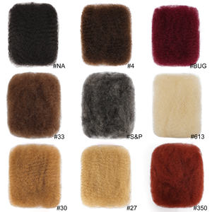 Offre Spéciale Mèche En Gros Cheveux Humains Naturels Twist Crépus En Vrac Paquet Plus Grand Cheveux Humains Brésilien Afro Crépus pour Le Tressage - Product Image 6