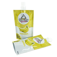 Pochettes à bec verseur en aluminium de qualité alimentaire, imprimées par gravure, écologiques, 80ML 100ML 200ML, pour Vodka, Bière, Jus, Fruits, Yaourt