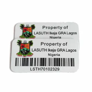 Custom Metal Aluminum Property tags Colorful UV Printing 3M Adhesive