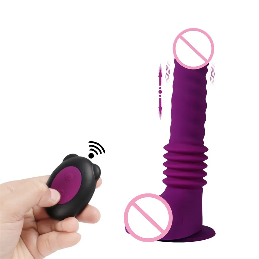 Keluaran baru mainan seks dild0 mainan seks stimulasi klitoris vagina wanita rotasi teleskopik getar untuk wanita