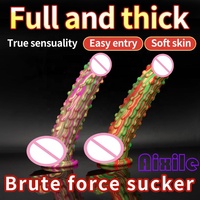 Dildo en silicone géant en forme d'animal, jouet pour adultes, plug anal d'entraînement et d'étirement, grand dildo fantaisie pour stimulation du point G et de la prostate
