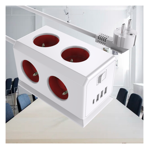 BANDE D'ALIMENTATION Offre Spéciale à <span class=keywords><strong>6</strong></span> voies PRISE DE CORDON D'EXTENSION LOGO personnalisable spécifications de fil avec PORT USB et type C - Product Image 5