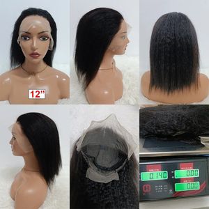 Promoción Letsfly, Peluca de Cabello Humano Virgen Brasileño 100%, Peluca Barata con Frente de Encaje Transparente 13*4, Pelucas Rizadas y Lisas para Mujeres Negras - Product Image 5