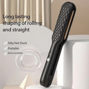Professional Flat Iorn Straightener and Curler Temperature Adjustment Ceramic High Heat Flat <b>Irons</b> Home Salon Hair Styler Tools - Product Image 1