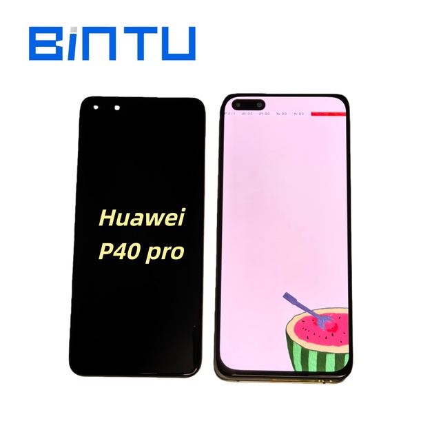 Screen Display De Tela for huawei P40Pro Mais Tela Mate30Pro Ecran Panel with Fingerprint ID Grade A++Curved OLED Assembly Frame