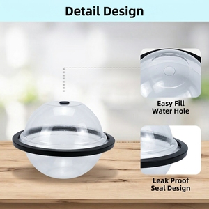 <span class=keywords><strong>Molde</strong></span> de Silicona Reutilizable de Gran Capacidad para Hielo, Bandeja de Cubitos de Hielo Extra Grande para Baños de Hielo, Bar en Casa y Fiestas al Aire Libre - Product Image 5