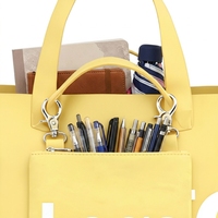 Sac fourre-tout de plage grande capacité pour femme, style coquette avec nœud, en tricot simple, à bandoulière, pour le shopping, avec fermeture éclair, en polyester, couleur unie, personnalisable, porté croisé