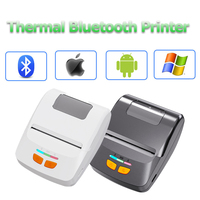 Imprimante thermique portable mobile BT 58 mm Mini imprimante sans fil 2 pouces pour Android Imprimante d'étiquettes POS PDA Imprimante de codes-barres