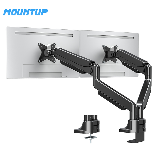 MOUNTUP 13-42 Inch Screen Double Monitor Stand Dual Monitor Arm Desk Mount