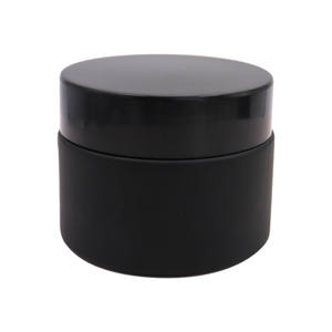 Tarro de vidrio UV negro esmerilado de 5ml 10g 50g para cuidado de la piel, frascos de muestra vacíos recargables, envases de maquillaje para viaje - Product Image 5