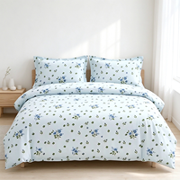 Parure de lit en polyester à imprimé géométrique, housse de couette en microfibre, motif abstrait minimaliste, pour la maison, l'hôtel, vente en gros