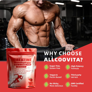 Gummies à la créatine pour la force musculaire et la récupération – Véganes, sans gluten, sans OGM, à base de pectine, disponibles en vrac pour marque privée OEM - Product Image 4