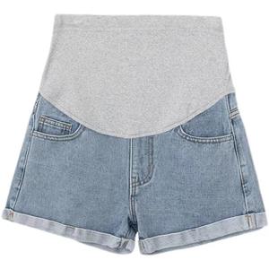 <span class=keywords><strong>Short</strong></span> de maternité en <span class=keywords><strong>jean</strong></span> de grande taille, pantalon de mode décontracté pour femmes enceintes - Product Image 5