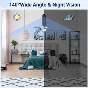 Mini Máy Ảnh HD kỹ thuật số <span class=keywords><strong>Micro</strong></span> DV góc rộng cơ thể cam phát hiện chuyển động chụp vòng lặp ghi âm Máy quay phim đôi trở lại clip - Product Image 3