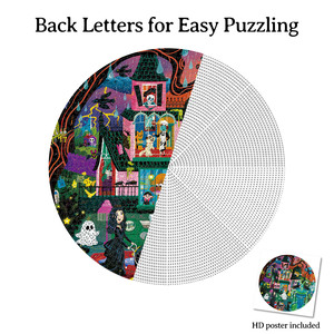Puzzle 3D Animaux de Dessin Animé à Chercher et à Trouver pour Enfants de 8 à 13 Ans, Jeu en Carton Unisexe avec Fantômes, Chats et Scène de Maison - Product Image 6