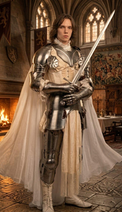 Ensemble d'armure médiévale en acier poli, fait main, armure complète traditionnelle, pour reconstitution historique - Product Image 4