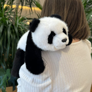 Lindo Peluche de <span class=keywords><strong>Mapache</strong></span> y Panda Rojo, Almohada de Felpa con Forma de <span class=keywords><strong>Mapache</strong></span>, Cojín Largo de Animal de Peluche, Peluches Suaves Kawaii, Compañero para Dormir - Product Image 4