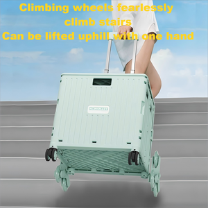 맞춤형 미니 휴대용 접이식 쇼핑 트롤리 PP 소재 핸드 카트 아웃도어 캠핑 자동차 쇼핑 이동식 유틸리티 트롤리 - Product Image 5