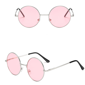 Lunettes de soleil rondes pour hommes, bon marché, verres colorés et rétro personnalisés, accessoire d'océan, - Product Image 6